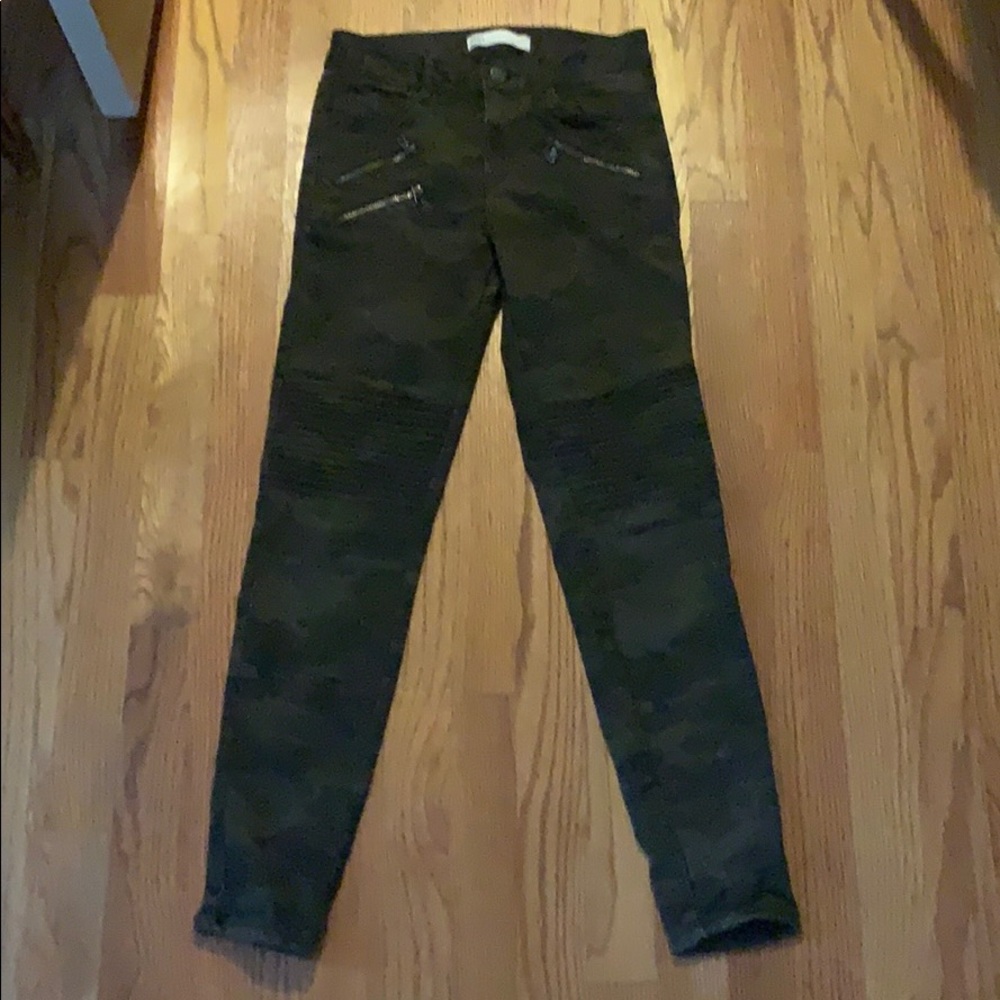 Green camo pants